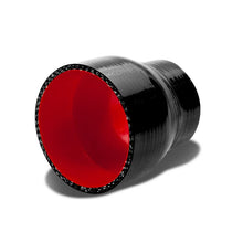 Load image into Gallery viewer, 3-Ply Silicone Reducer Hose 2.25" to 2.75" - Black/Red