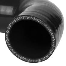 Load image into Gallery viewer, 2.25" 90 Degree Silicone Hose 3-Ply Black