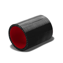 Load image into Gallery viewer, 2.25" Straight Silicone Hose 3-Ply Black Red