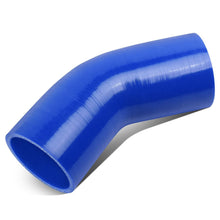 Load image into Gallery viewer, 2.50" 45 Degree Silicone Hose 3-Ply Blue