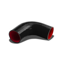 Load image into Gallery viewer, 2.50" 90 Degree 3-Ply Silicone Hose - Black/Red