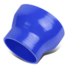Load image into Gallery viewer, 3.00" to 4.00" Blue Silicone Reducer Hose - 3-Ply Construction