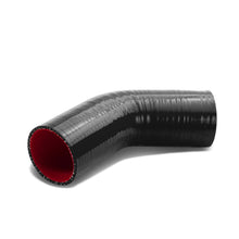 Load image into Gallery viewer, 3" 45 Degree Silicone Hose - 3-Ply Black/Red