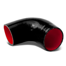 Load image into Gallery viewer, 3.00" 90 Degree Silicone Hose 3-Ply Black/Red