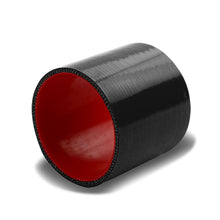 Load image into Gallery viewer, 3.00" Black/Red Silicone Hose - 3-Ply Straight