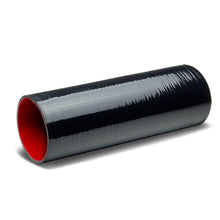 Load image into Gallery viewer, 3.5" x 12" Silicone Hose - 3-Ply Black/Red