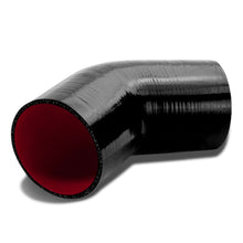 Load image into Gallery viewer, 3.50" 45 Degree Silicone Hose - 3-Ply Black/Red