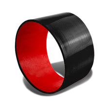 Load image into Gallery viewer, 3.5 Inch 3-Ply Silicone Hose Straight Black Red