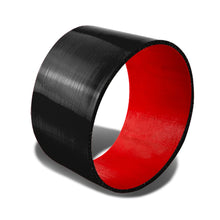 Load image into Gallery viewer, 3.5 Inch 3-Ply Silicone Hose Straight Black Red