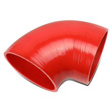 Load image into Gallery viewer, 4.00" 90 Degree Silicone Hose - 3-Ply Red