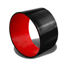 Load image into Gallery viewer, 4.00" Straight Silicone Hose - 3-Ply Black/Red