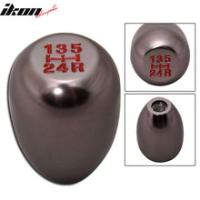 Load image into Gallery viewer, Gunmetal M12X1.75 Thread Manual T-R Style Gear Shift Knob 5 Speed JDM