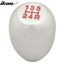 Load image into Gallery viewer, Silver M12X1.75MM MT Manual T-R Style Gear Shift Knob Engraved 5 Speed