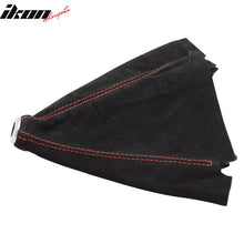 Load image into Gallery viewer, Universal JDM BlackÂ Red Stitch Suede Shift Cover Manual Leather