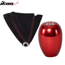 Load image into Gallery viewer, Honda Acura JDM 5-Speed Red knob Shift Knob Stitch Suede Boot Cover
