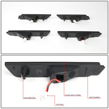 Load image into Gallery viewer, 2010-2015 Chevrolet Camaro Smoke Side Marker Lights Front &amp; Rear