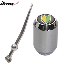 Load image into Gallery viewer, Universal Wakaba Driver Badge JDM Chrome Short Throw Shifter Knob