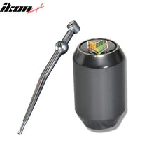 Load image into Gallery viewer, Universal JDM Gunmetal Wakaba Driver Badge Short Throw Shift Knob