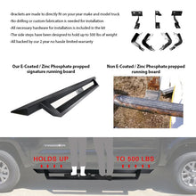 Load image into Gallery viewer, 2007-2018 Chevy Silverado GMC Sierra IKON V1 Black Running Board Steel