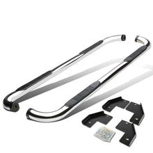 Load image into Gallery viewer, 99-16 Ford F-250 F-350 Super Duty Crew Cab 3" Round Nerf Bars Silver