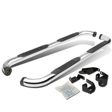 Load image into Gallery viewer, 01-04 Toyota Tacoma Double Cab 3" Round Nerf Bars - Silver