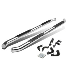 Load image into Gallery viewer, 05-16 Toyota Tacoma Double Cab 3" Round Nerf Bar Step Bar - Silver