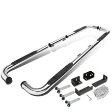 Load image into Gallery viewer, Universal 3 Inch Round 90 Degree Nerf Bar Step Bar Silver