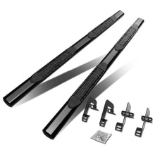 Load image into Gallery viewer, 04-14 Ford F-150 Super Cab 4" Oval Straight Nerf Bars - Black