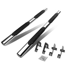 Load image into Gallery viewer, 2004-2014 Ford F-150 SuperCab 4" Oval Nerf Bars - Silver