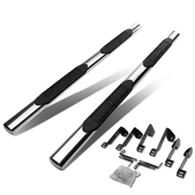 Load image into Gallery viewer, 99-14 Chevrolet Silverado / GMC Sierra 4" Oval Nerf Bars - Silver