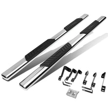 Load image into Gallery viewer, 99-16 Chevy Silverado GMC Sierra 5" Oval Nerf Bar Step Bar Silver