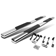 Load image into Gallery viewer, 99-16 Chevy Silverado GMC Sierra 5" Oval Nerf Bar Step Bar Silver