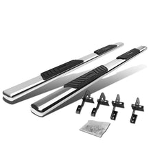 Load image into Gallery viewer, 04-08 Ford F-150 SuperCab 5" Oval Straight Nerf Bars Silver