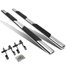 Load image into Gallery viewer, 2001-2003 Ford F-150 SuperCrew 5" Oval Straight Nerf Bars - Silver