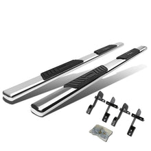 Load image into Gallery viewer, 2001-2003 Ford F-150 SuperCrew 5" Oval Straight Nerf Bars - Silver