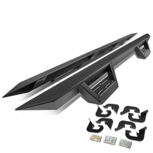 Load image into Gallery viewer, 07-17 Chevrolet Silverado Crew Cab Step Down Nerf Bars - Black