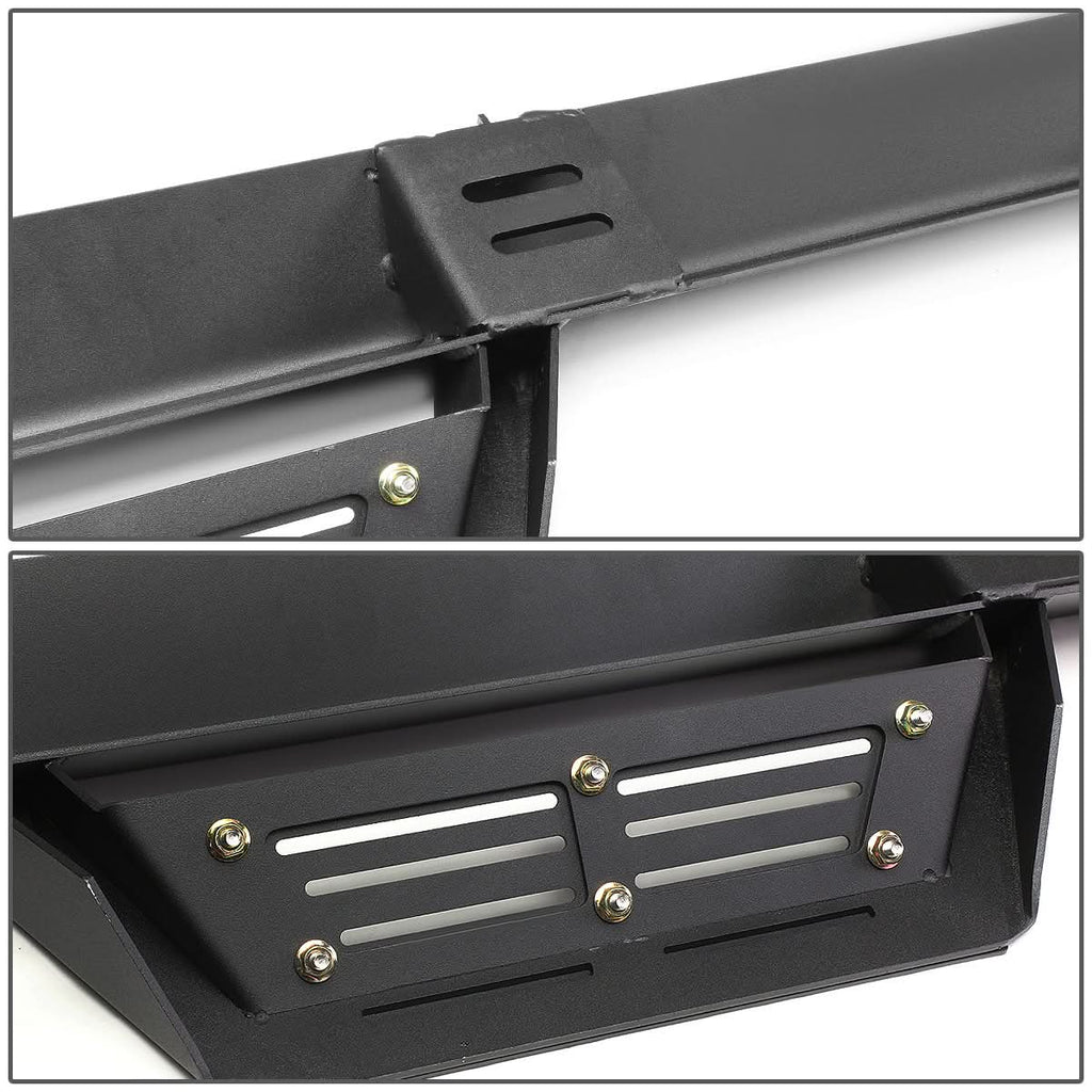 07-17 Chevrolet Silverado Crew Cab Step Down Nerf Bars - Black