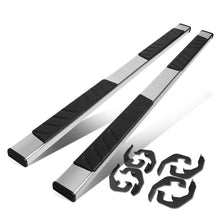 Load image into Gallery viewer, 07-19 Chevrolet Silverado GMC Sierra 5" Oval Nerf Step Bars Silver