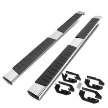 Load image into Gallery viewer, 07-21 Toyota Tundra Crew Max 6 Inch Flat Board Nerf Bars Chrome/Black
