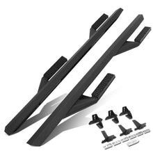 Load image into Gallery viewer, 2018-2019 Jeep Wrangler JL 4-Door Black Nerf Bars Step Bars