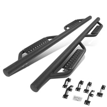 Load image into Gallery viewer, 05-21 Toyota Tacoma Double Cab 4.5" Round Drop Step Nerf Bars Black
