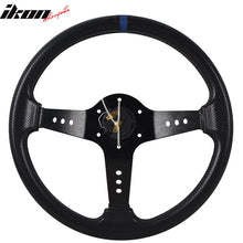 Load image into Gallery viewer, Universal 350MM 6 Hole Deep Dish Black Steering Wheel Emblem PVC