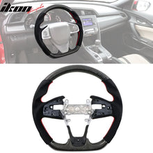 Load image into Gallery viewer, 2016-2021 Civic Carbon Fiber Steering Wheel