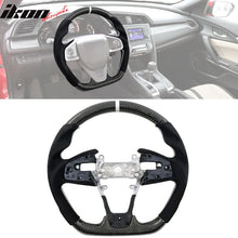 Load image into Gallery viewer, 2016-2021 Civic Carbon Fiber Steering Wheel