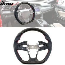 Load image into Gallery viewer, 2016-2021 Civic Carbon Fiber Steering Wheel