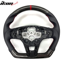 Load image into Gallery viewer, 2020-2024 Focus Escape Steering Wheel Red Stitch Indicator CF Leather