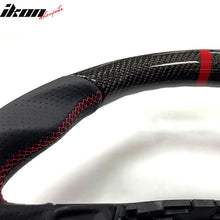 Load image into Gallery viewer, 2020-2024 Focus Escape Steering Wheel Red Stitch Indicator CF Leather