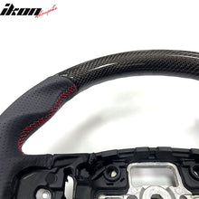 Load image into Gallery viewer, 2020-2024 Focus Escape Steering Wheel Red Stitch Carbon Fiber Leather