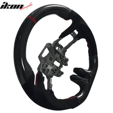 Load image into Gallery viewer, 2015-2017Â Ford Mustang V3 Steering WheelMatte CF Synthetic Suede Red R