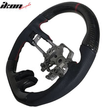 Load image into Gallery viewer, 2015-2017 Mustang V4 Matte Steering Wheel Red Ring CF Real Leather